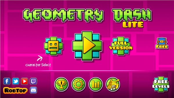 几何冲刺关卡全关卡解锁版(Geometry Dash Lite)